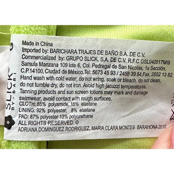 EUC! SLICK By BARI Women’s Sz L (US) Sz G (Mexico) One Piece SEXY Swimsuit, K576 - Picture 14 of 16